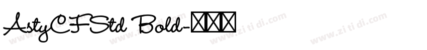 AstyCFStd Bold字体转换